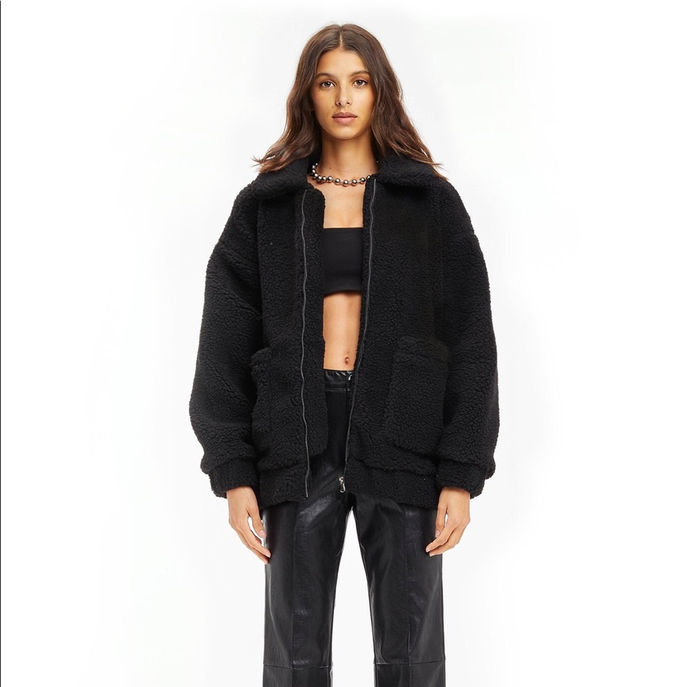 I Am Gia Black Pixie Coat